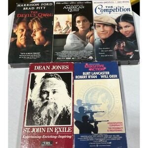 Vintage VHS Movie Lot of 5 Drama Action Romance Dean Jones Harrison Ford